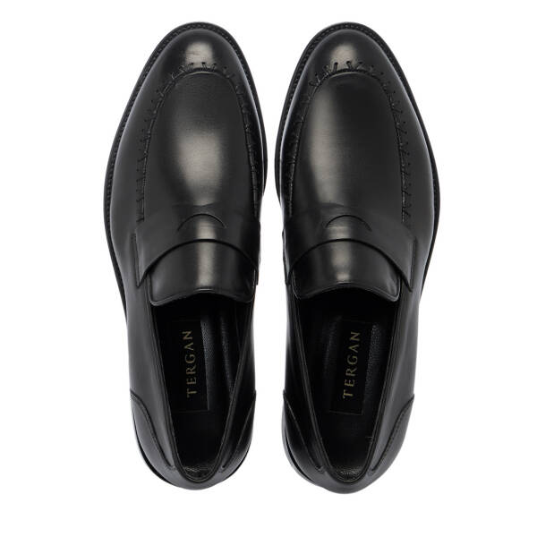 Siyah Deri Erkek Klasik Ayakkabı - E25S1AY57530-A43 - 5