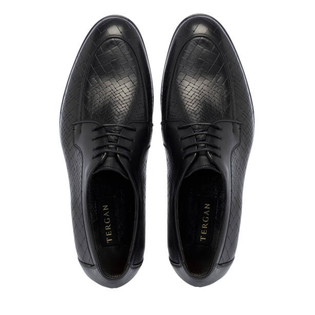 Siyah Deri Erkek Klasik Ayakkabı - E25S1AY57554-A43 - 5