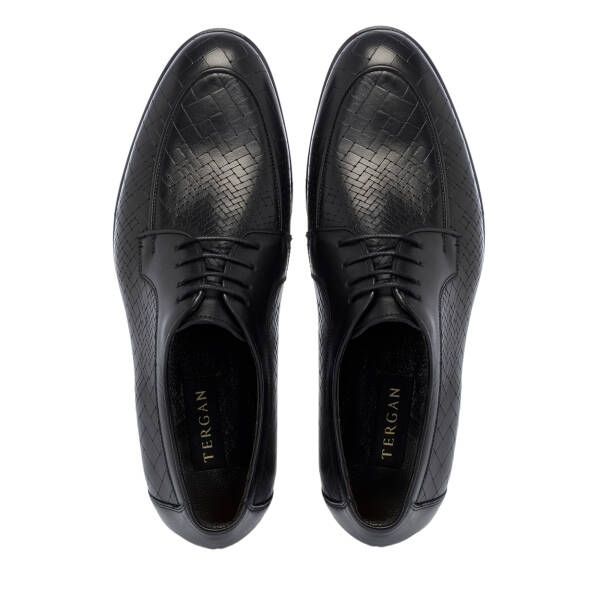 Siyah Deri Erkek Klasik Ayakkabı - E25S1AY57554-A43 - 5