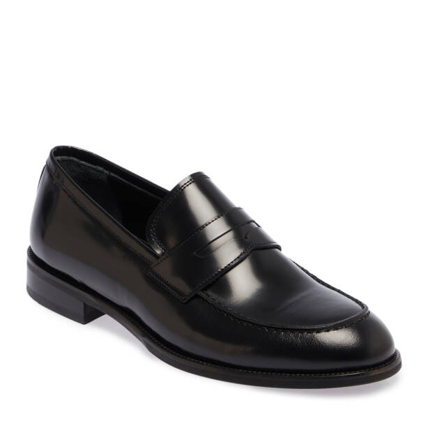 Siyah Deri Erkek Klasik Ayakkabı - E25S1AY57566-A35 