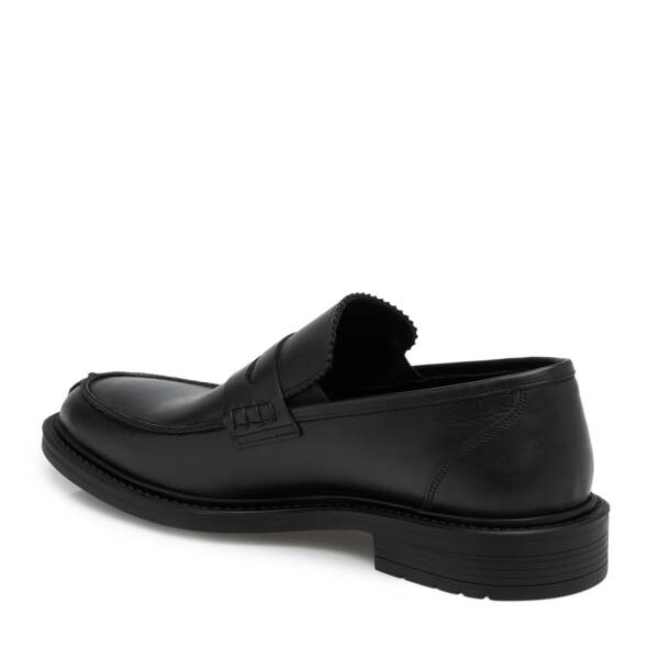 Siyah Hakiki Deri Erkek Klasik Ayakkabı - E25S1AY57649-A23 - 2