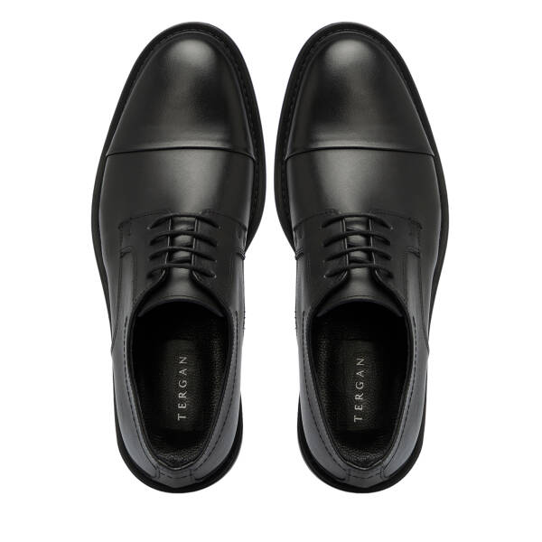 Siyah Hakiki Deri Erkek Klasik Ayakkabı - E25S1AY57650-A23 - 5