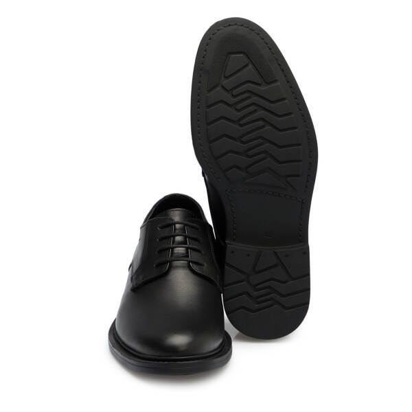 Siyah Hakiki Deri Erkek Klasik Ayakkabı - E25S1AY57651-A23 - 4