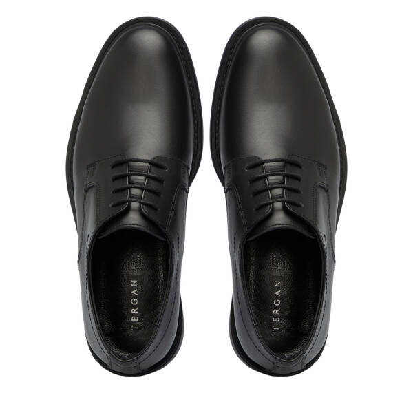 Siyah Hakiki Deri Erkek Klasik Ayakkabı - E25S1AY57651-A23 - 5