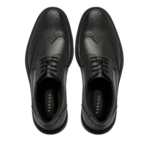 Siyah Hakiki Deri Erkek Klasik Ayakkabı - E25S1AY57652-A23 - 5