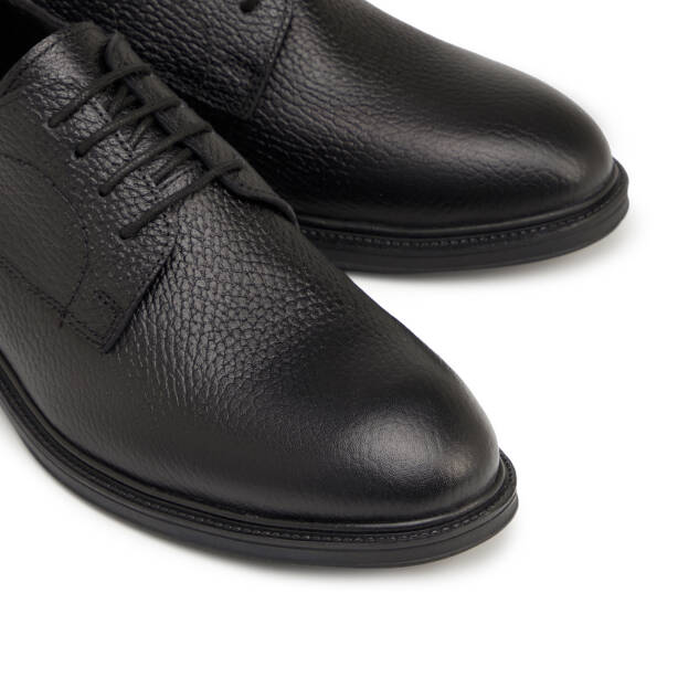 Siyah Hakiki Deri Erkek Klasik Ayakkabı - E25S1AY57653-A23 - 3