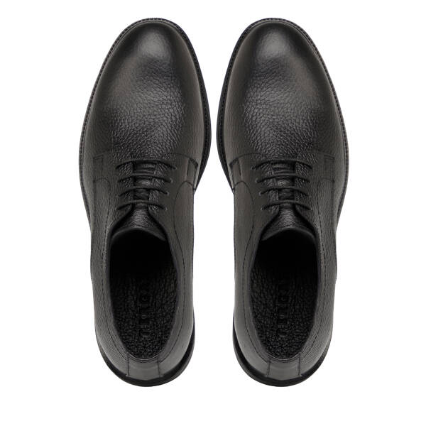 Siyah Hakiki Deri Erkek Klasik Ayakkabı - E25S1AY57653-A23 - 5