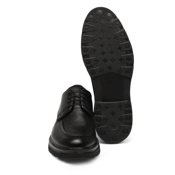 Siyah Hakiki Deri Erkek Klasik Ayakkabı - E25S1AY57659-A41 - 4