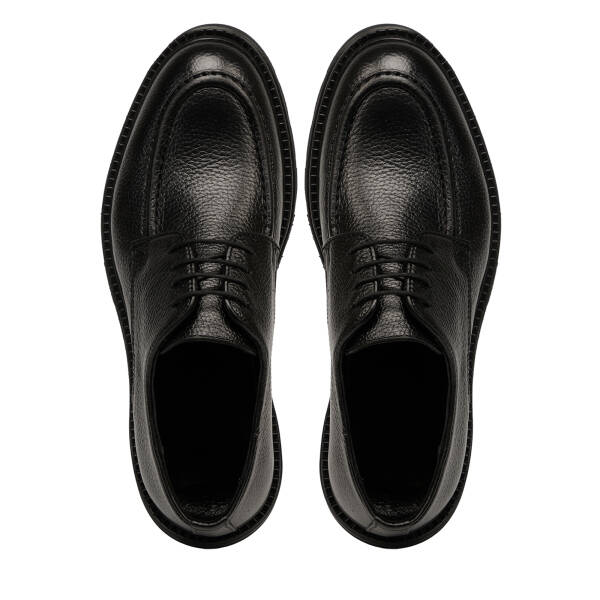 Siyah Hakiki Deri Erkek Klasik Ayakkabı - E25S1AY57659-A41 - 5