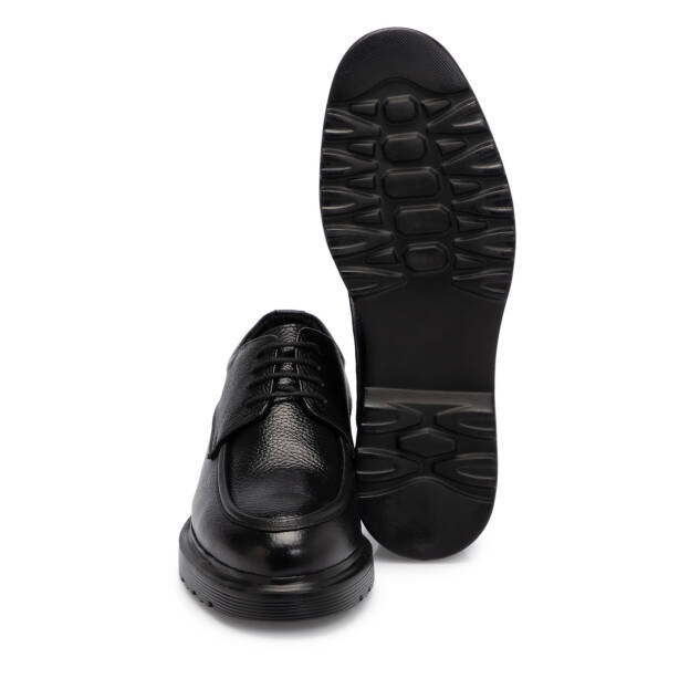 Siyah Hakiki Deri Erkek Klasik Ayakkabı - E25S1AY57670-A41 - 4