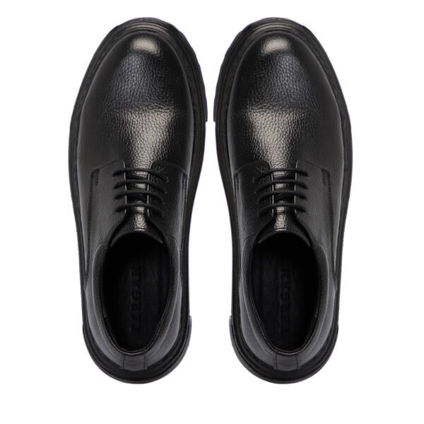 Siyah Hakiki Deri Erkek Klasik Ayakkabı - E25S1AY57672-A41 - 5