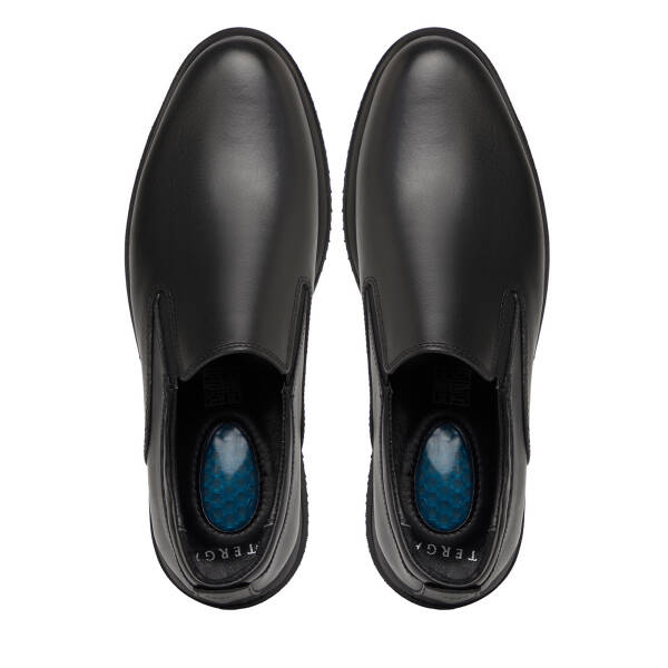 Siyah Hakiki Deri Erkek Klasik Ayakkabı - E25S1AY57686-A23 - 5