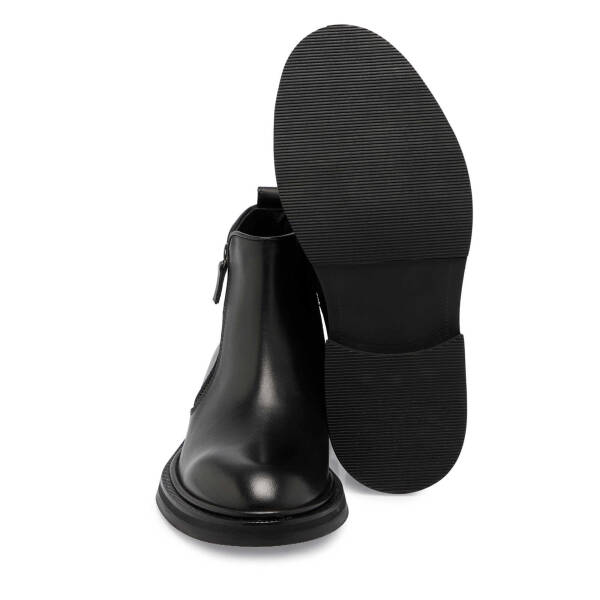 Siyah Deri Erkek Klasik Bot - E24K1BT56977-A43 - 4