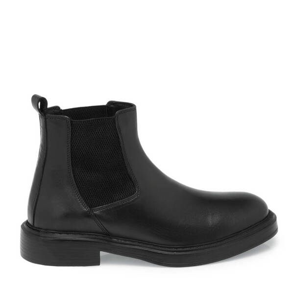 Siyah Deri Erkek Klasik Bot - E24K1BT57040-A43 - 3