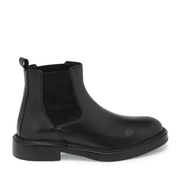 Siyah Deri Erkek Klasik Bot - E24K1BT57040-A43 - 3