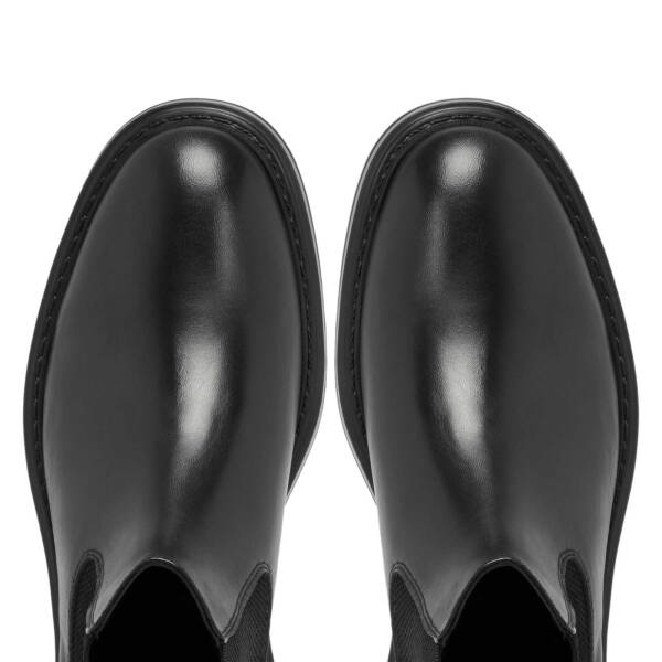 Siyah Deri Erkek Klasik Bot - E24K1BT57040-A43 - 5
