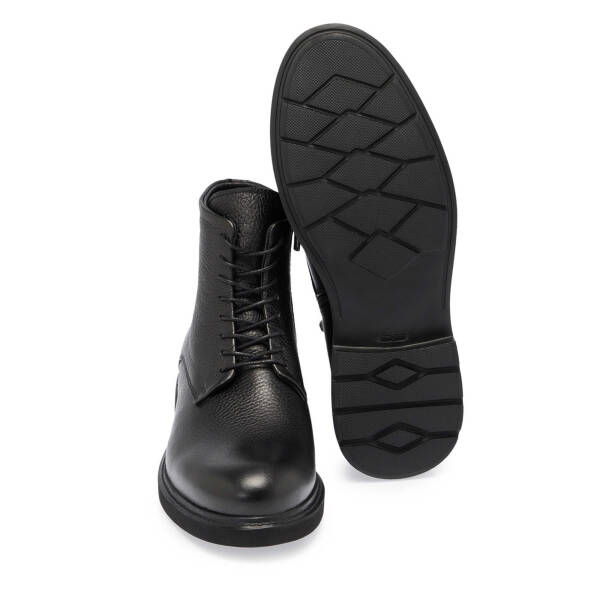 Siyah Deri Erkek Klasik Bot - E24K1BT57047-A23 - 4