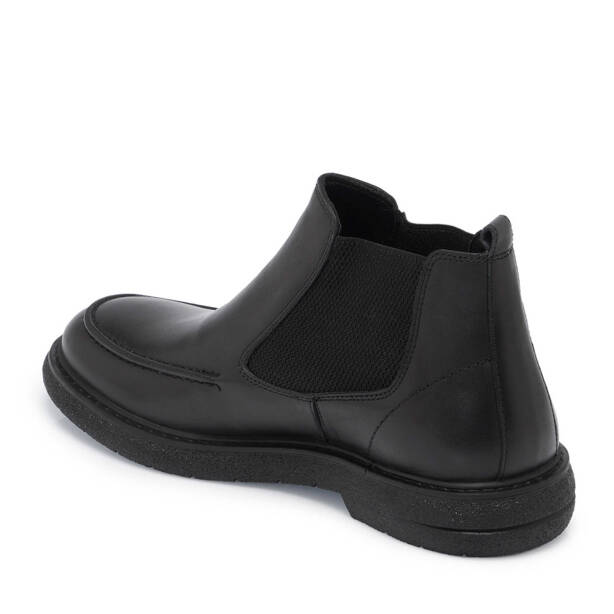 Siyah Deri Erkek Klasik Bot - E24K1BT57073-A23 - 2