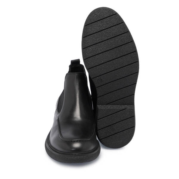 Siyah Deri Erkek Klasik Bot - E24K1BT57073-A23 - 4