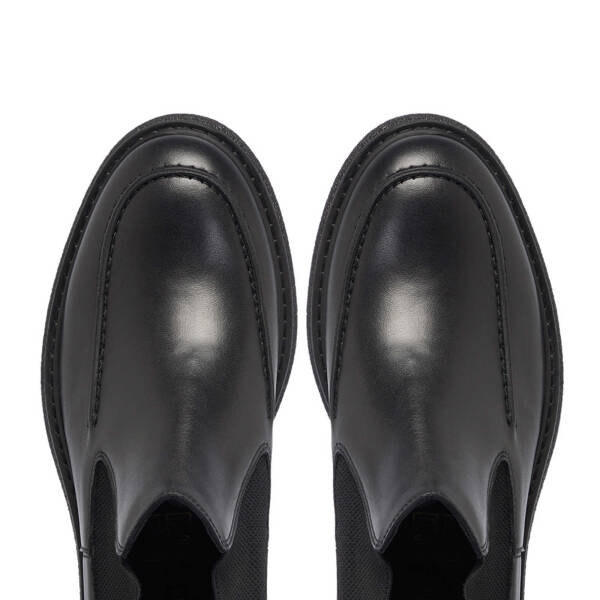 Siyah Deri Erkek Klasik Bot - E24K1BT57073-A23 - 5