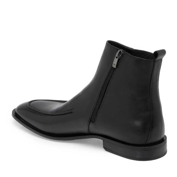 Siyah Deri Erkek Klasik Bot - E24K1BT57113-A43 - 2