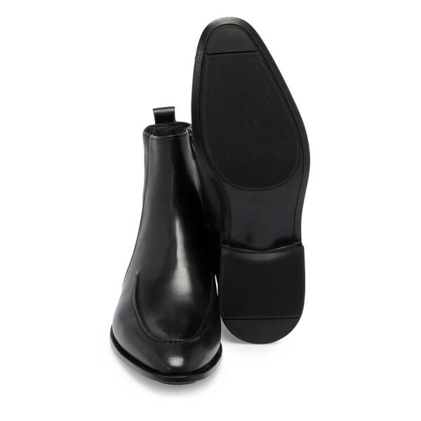 Siyah Deri Erkek Klasik Bot - E24K1BT57113-A43 - 4