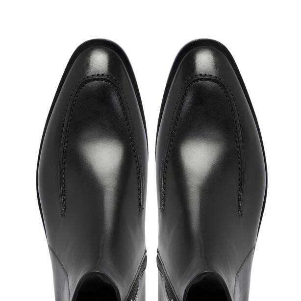 Siyah Deri Erkek Klasik Bot - E24K1BT57113-A43 - Tergan