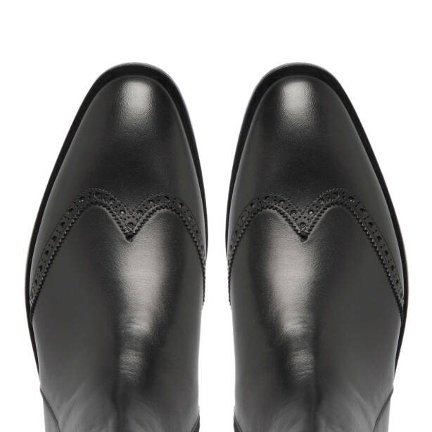 Siyah Deri Erkek Klasik Bot - E24K1BT57114-A43 - 5