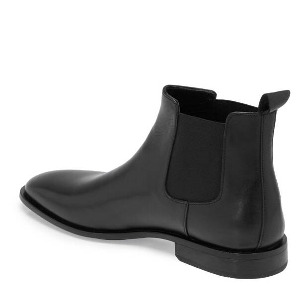 Siyah Deri Erkek Klasik Bot - E24K1BT57115-A43 - Tergan