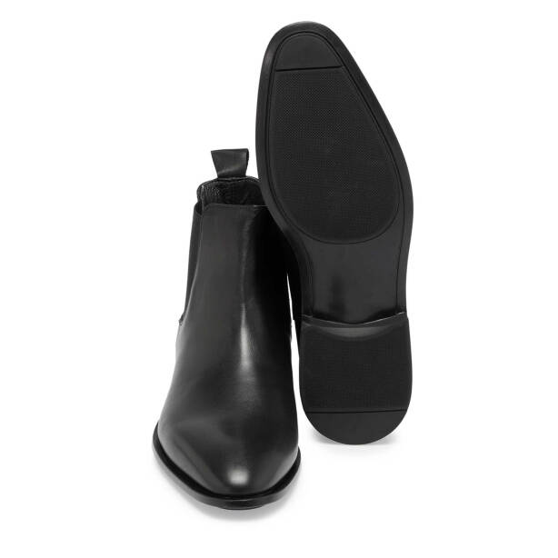 Siyah Deri Erkek Klasik Bot - E24K1BT57115-A43 - Tergan