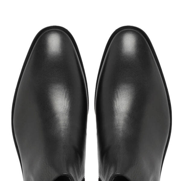 Siyah Deri Erkek Klasik Bot - E24K1BT57115-A43 - 5