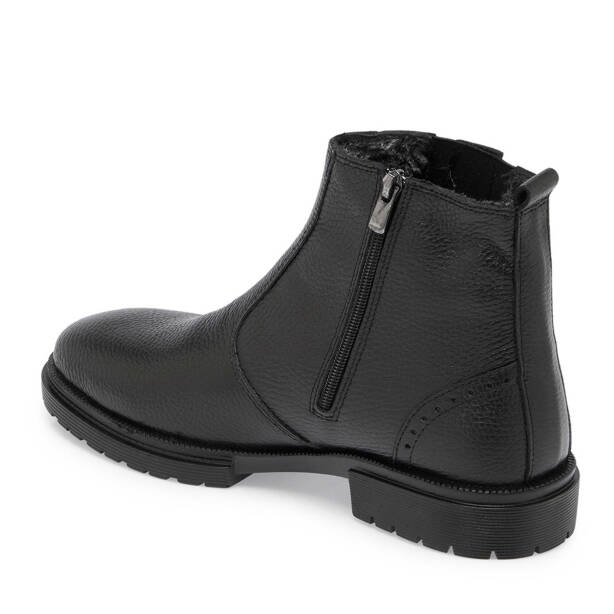 Siyah Deri Erkek Klasik Bot - E24K1BT57117-A41 - 2