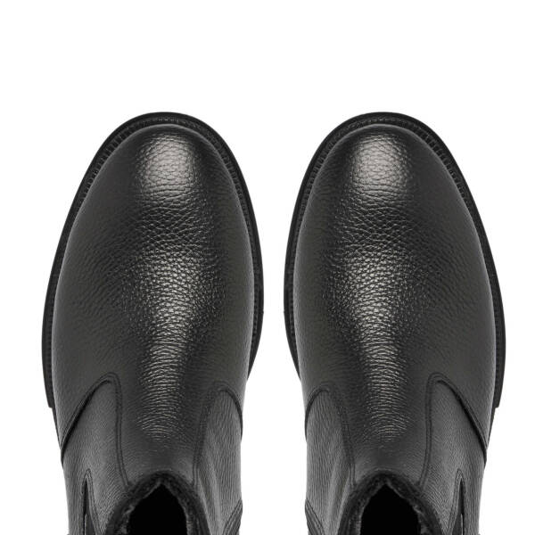 Siyah Deri Erkek Klasik Bot - E24K1BT57117-A41 - 5