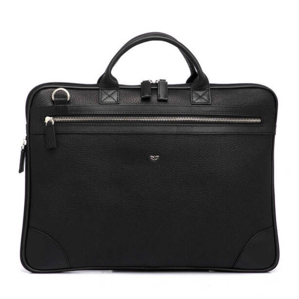 Siyah Deri Erkek Laptop Çantası - S1LC00021111-D68 
