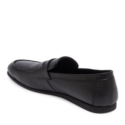  Siyah Deri Erkek Loafer - E24I1AY56590-A41 - 2