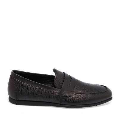  Siyah Deri Erkek Loafer - E24I1AY56590-A41 - 3