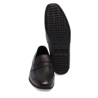  Siyah Deri Erkek Loafer - E24I1AY56590-A41 - 4