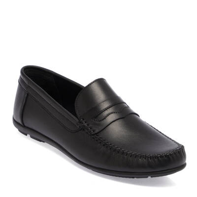  Siyah Deri Erkek Loafer - E24I1AY56592-A23 