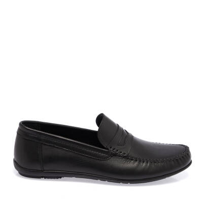  Siyah Deri Erkek Loafer - E24I1AY56592-A23 - 3