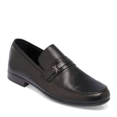  Siyah Deri Erkek Loafer - E24I1AY56594-A23 - 1