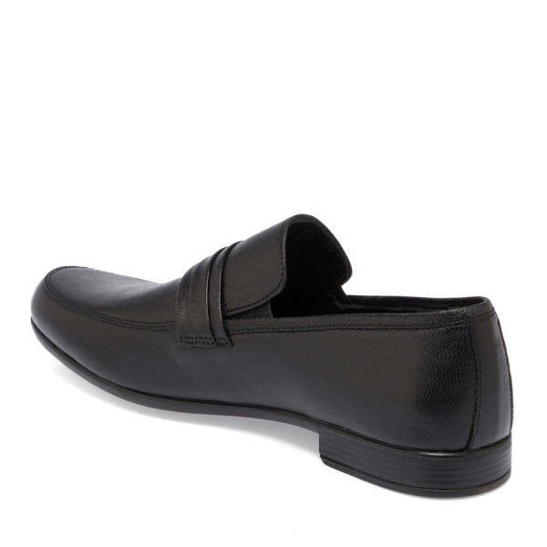Siyah Hakiki Deri Erkek Loafer - E24I1AY56594-A23 - 3