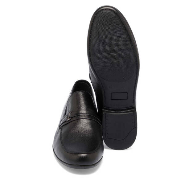 Siyah Hakiki Deri Erkek Loafer - E24I1AY56594-A23 - 4