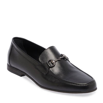 Siyah Deri Erkek Loafer - E24I1AY56655-A23 