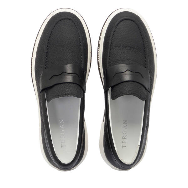 Siyah Deri Erkek Loafer - E24I1AY56706-A41 - 5