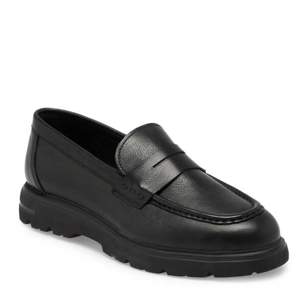 Siyah Deri Erkek Loafer - E24S1AY56930-A23 - 1