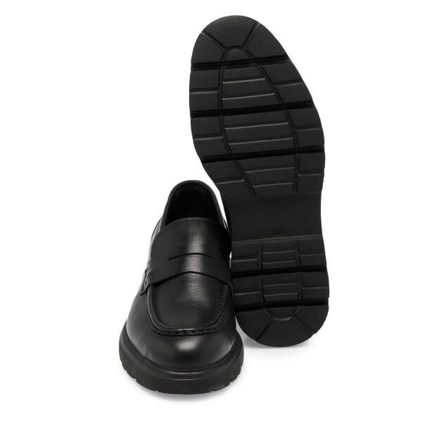 Siyah Deri Erkek Loafer - E24S1AY56930-A23 - 4
