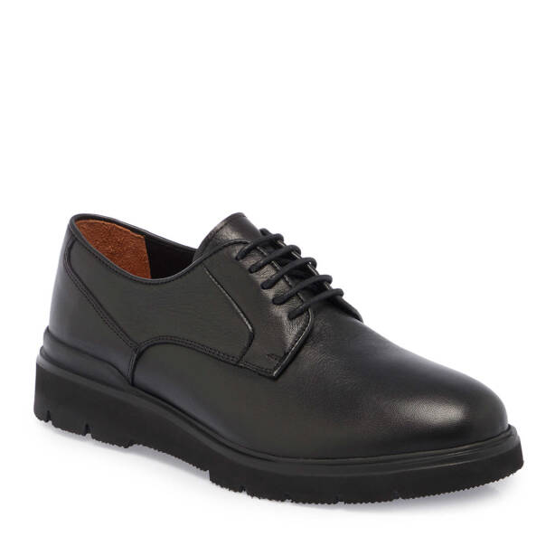 Siyah Hakiki Deri Erkek Loafer - E24S1AY57013-A23 - 2