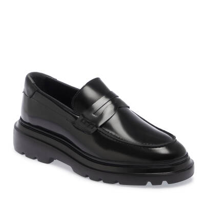 Siyah Deri Erkek Loafer - E24S1AY57021-A35 - 1