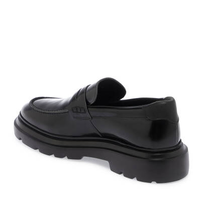 Siyah Deri Erkek Loafer - E24S1AY57021-A35 - 2