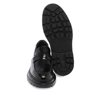 Siyah Deri Erkek Loafer - E24S1AY57021-A35 - 4